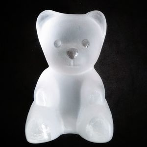 NYBRO Sweden Frosted Crystal Glass Teddy Bear